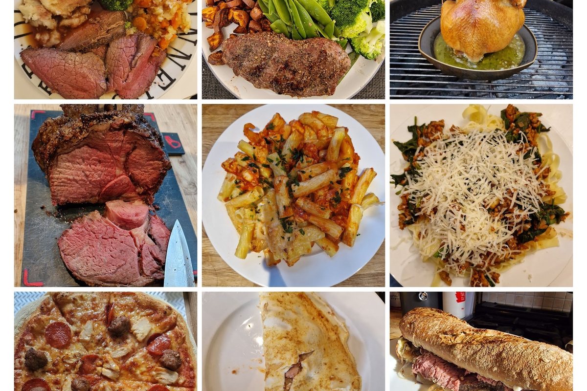 Nine home cooked high protein meals