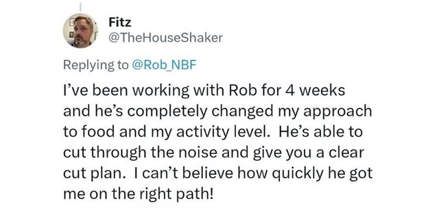 Fitz: four weeks in, and a completely changed approach to food