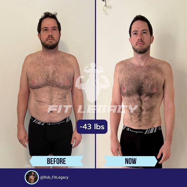 Chris, before and after