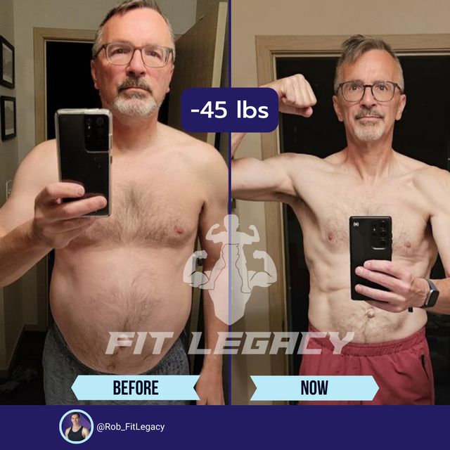 John, before and after