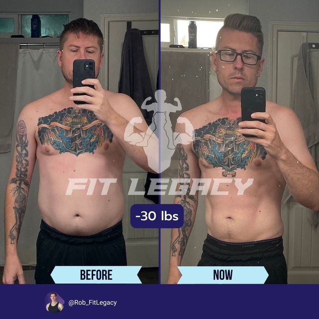 Tim, before and after