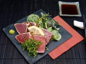 Tuna steaks protein