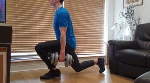 home workout lunges