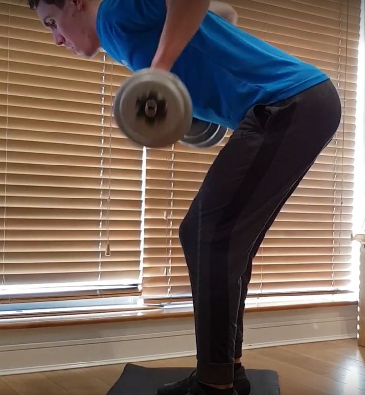 Bent over dumbell row
