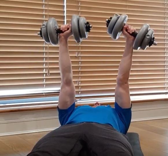dumbell floor press
