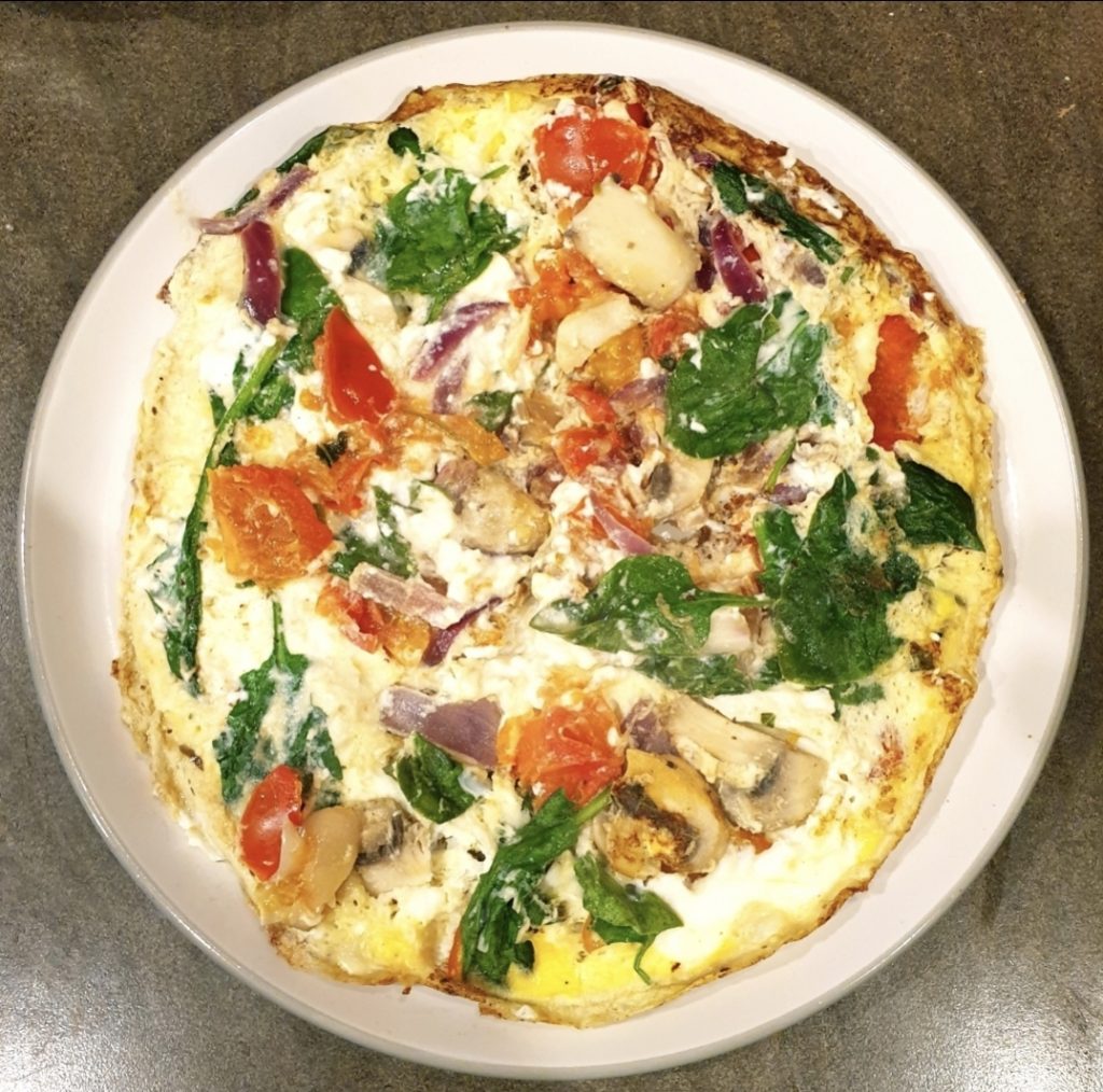 eggs in an omelette