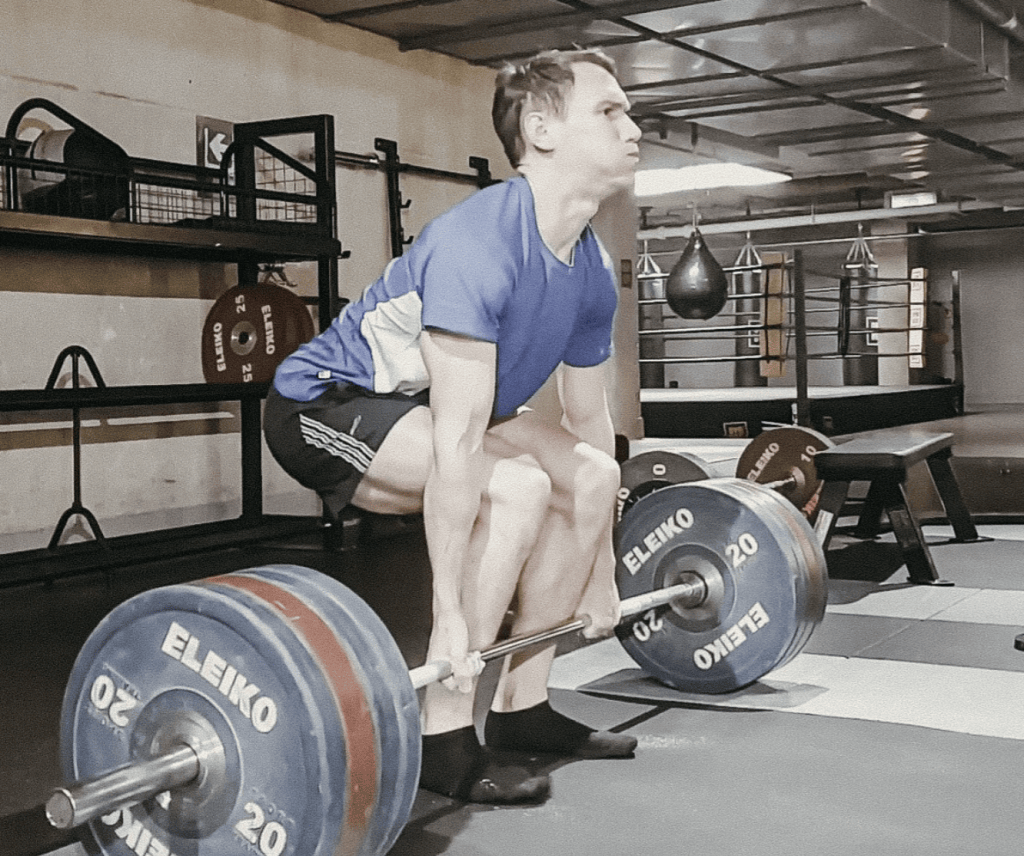 training in fancy commercial gym