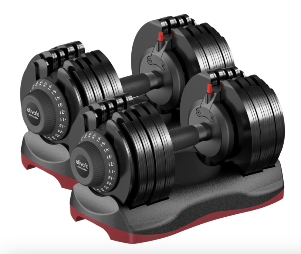 ativafit adjustable dumbbells